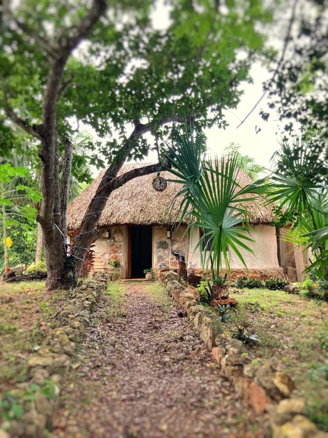 Encantadora Villa Maya Tradicional En Rancho Agroecologico Tzucaceb Exterior photo